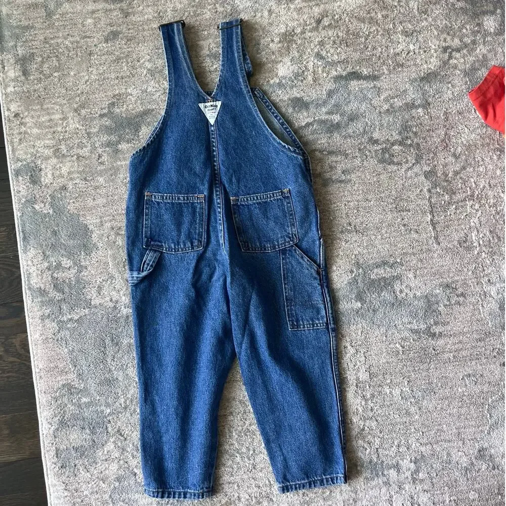 Vintage OshKosh B'gosh Blue Jean Overalls 4T